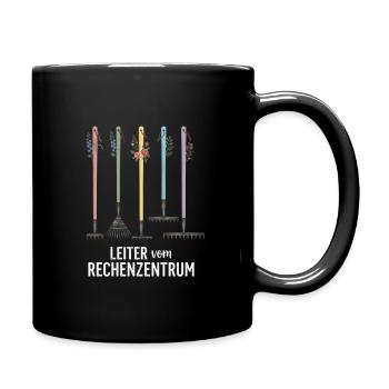 Rechenzentrum Informatik Garten Rechen Gärtner - Tasse einfarbig - Schwarz - Rechts