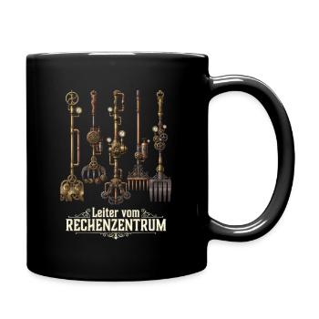 Rechenzentrum Rechner Computer EDV Server lustig - Tasse einfarbig - Schwarz - Rechts