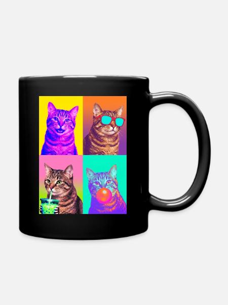 Katzen Pixie-Bob Katze - Tasse einfarbig - Schwarz