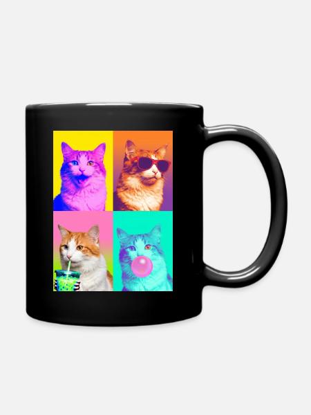 Katzen Türkisch Van Katze - Tasse einfarbig - Schwarz