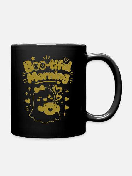 Boo Beautiful Mommy Halloween - Tasse einfarbig - Schwarz