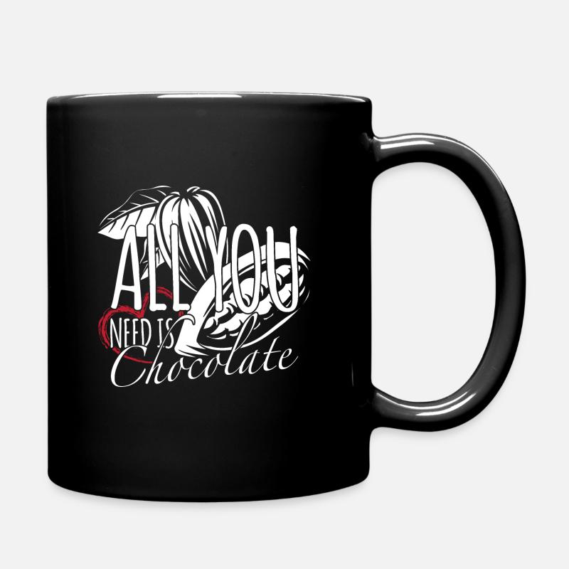 Schokolade - Tasse einfarbig - Schwarz