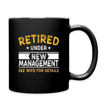 Retirement Retired funny saying Grandpa - Full Colour Mug - black - Right