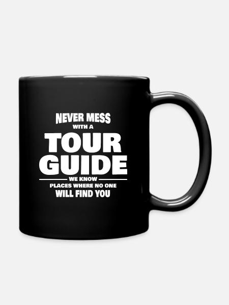ne plaisante jamais avec le guide - Mug uni - noir