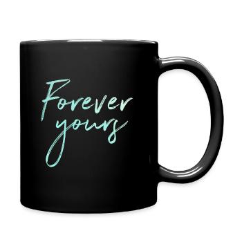 Forever Young Girl Power Woman Queen - Full Colour Mug - black - Right