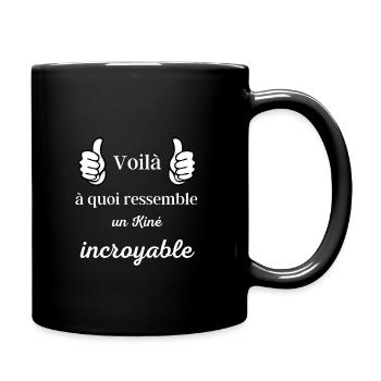 Voilà à quoi ressemble un kiné incroyable ! fête - Mug uni - noir - Droite