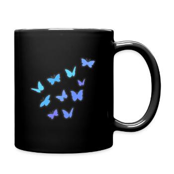 Construction Papillons Essaim - Mug uni - noir - Droite