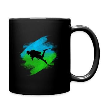 diver - Full Colour Mug - black - Right