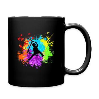 Freestyle-Roller - Tasse einfarbig - Schwarz - Rechts