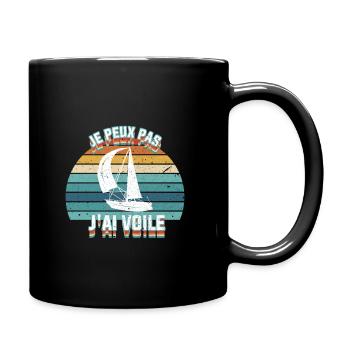 Je peux pas j'ai voile - Mug uni - noir - Droite