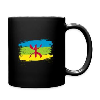 Amazigh - Tasse einfarbig - Schwarz - Rechts