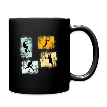 trottinette freestyle - Mug uni - noir - Droite