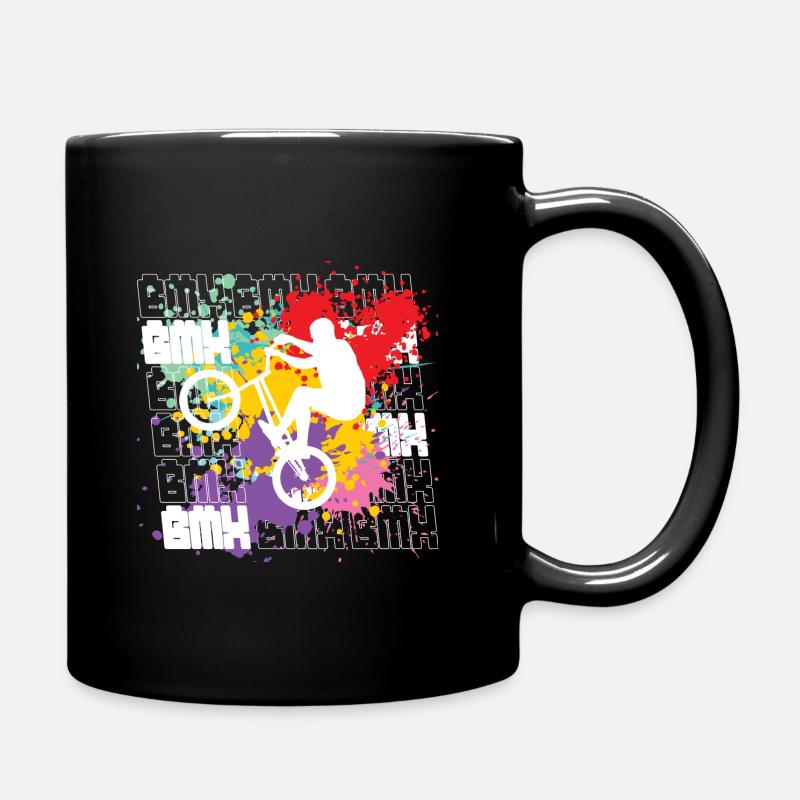 Bmx - Full Colour Mug - black