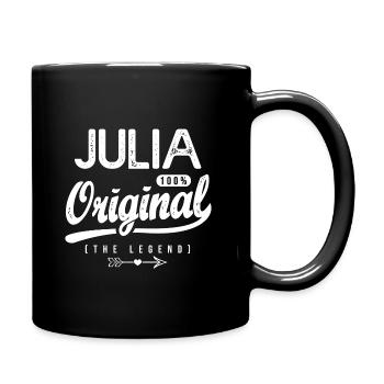 Julia ORIGINAL shirt personnalisé prénom julia - Mug uni - noir - Droite