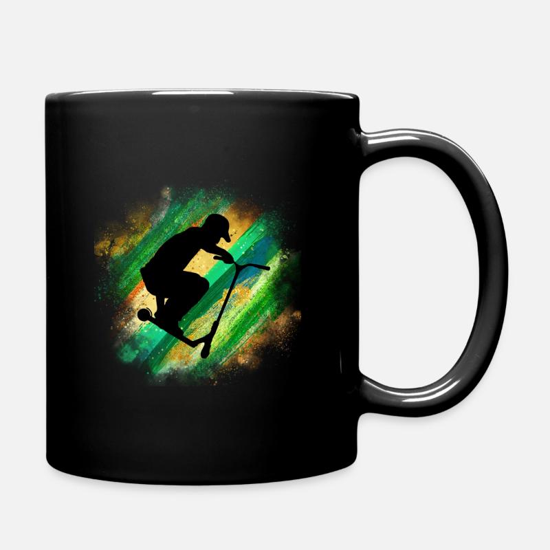 freestyle scooter - Full Colour Mug - black