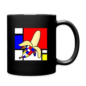 Banane - Mug uni - noir - Droite