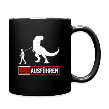 Admin Programmierer ITler Informatik Geschenk EXE - Tasse einfarbig - Schwarz - Rechts