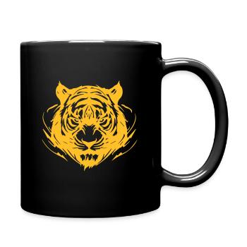 tiger - Full Colour Mug - black - Right