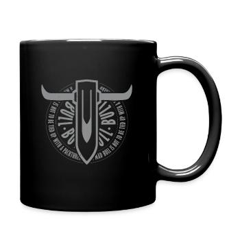 Taureau fou minimal - Mug uni - noir - Droite