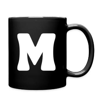 M - Tasse einfarbig - Schwarz - Rechts