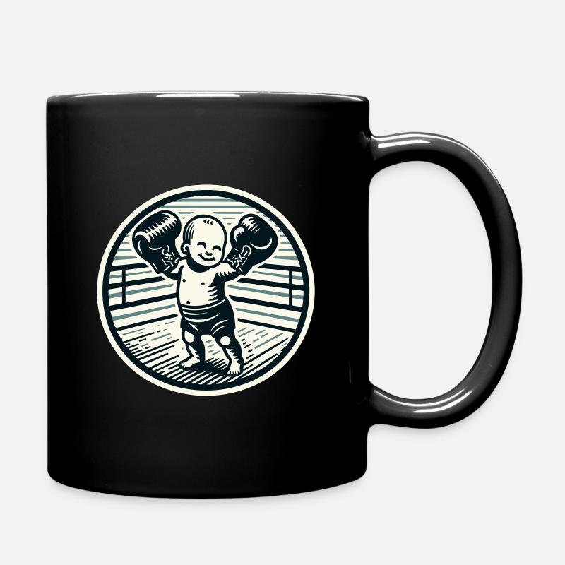 Little Boxer Champion - Full Colour Mug - black