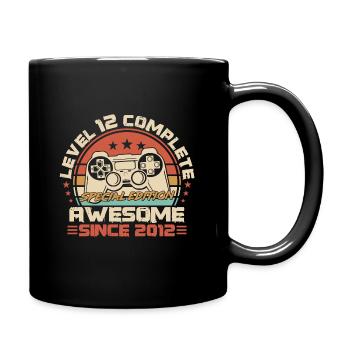 12th Birthday Gamer Born in 2012 - Full Colour Mug - black - Right