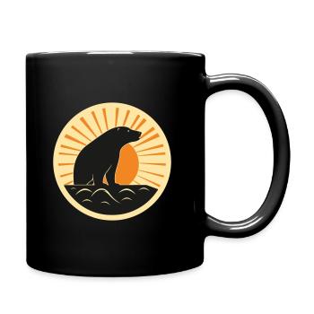 Sunset silhouette - Full Colour Mug - black - Right