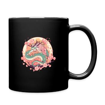 Dragon - Full Colour Mug - black - Right