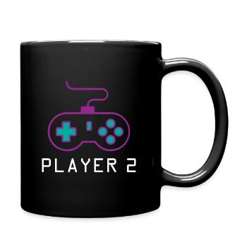 Joueur 2 Joueur - Mug uni - noir - Droite