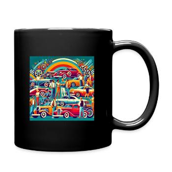 muscle cars - Full Colour Mug - black - Right