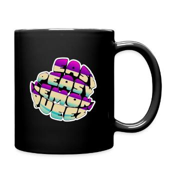 Easy Peasy Lemon Squeezy - Tasse einfarbig - Schwarz - Rechts