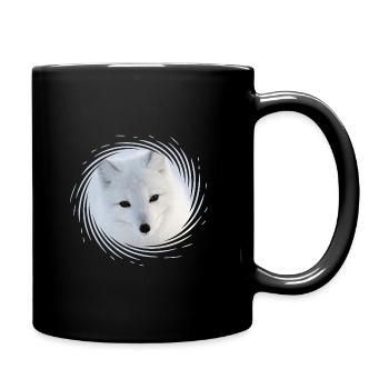 Polarfuchs - Tasse einfarbig - Schwarz - Rechts