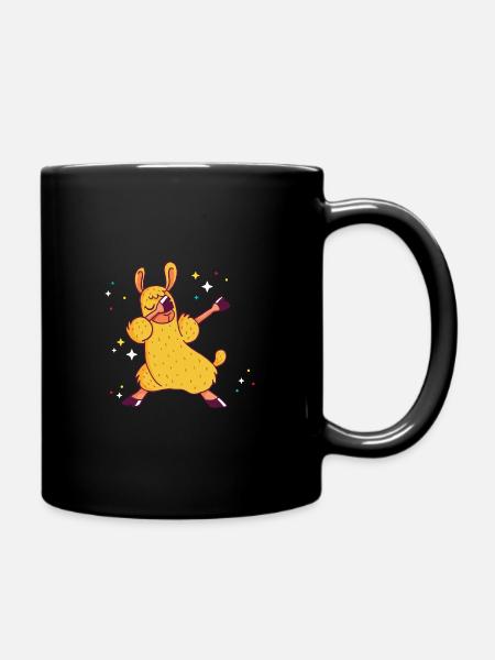 Lama - Tasse einfarbig - Schwarz
