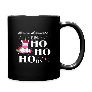 Licorne Noël Unicorn Christmas cadeau - Mug uni - noir - Droite