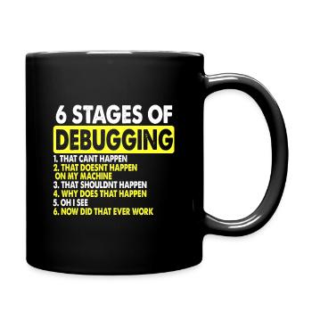 Débogage informatique - Mug uni - noir - Droite