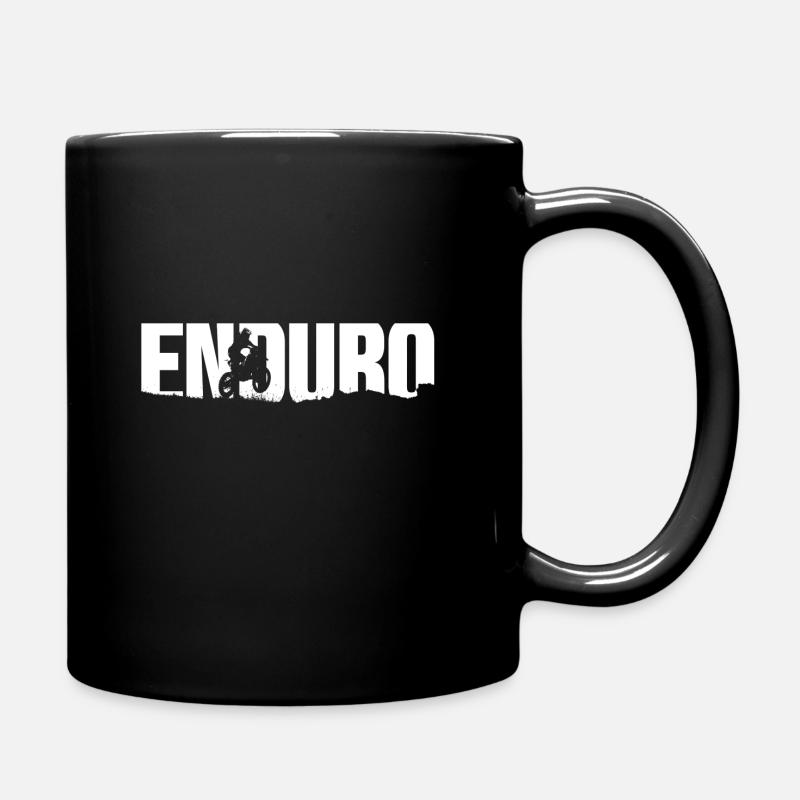 Enduro moto tout-terrain - Mug uni - noir