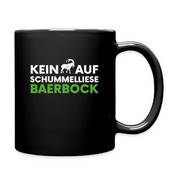 Kein Bock auf Baerbock - lustiges Grüne Nein Danke - Tasse einfarbig - Schwarz - Rechts