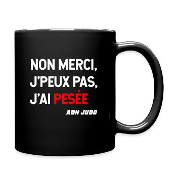 je peux pas pesee judo competition - Mug uni - noir - Droite