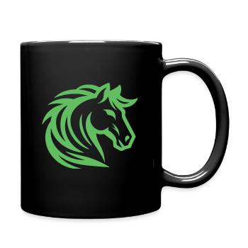 Green Horse – Un design imaginatif pour les mensonges de cheval - Mug uni - noir - Droite