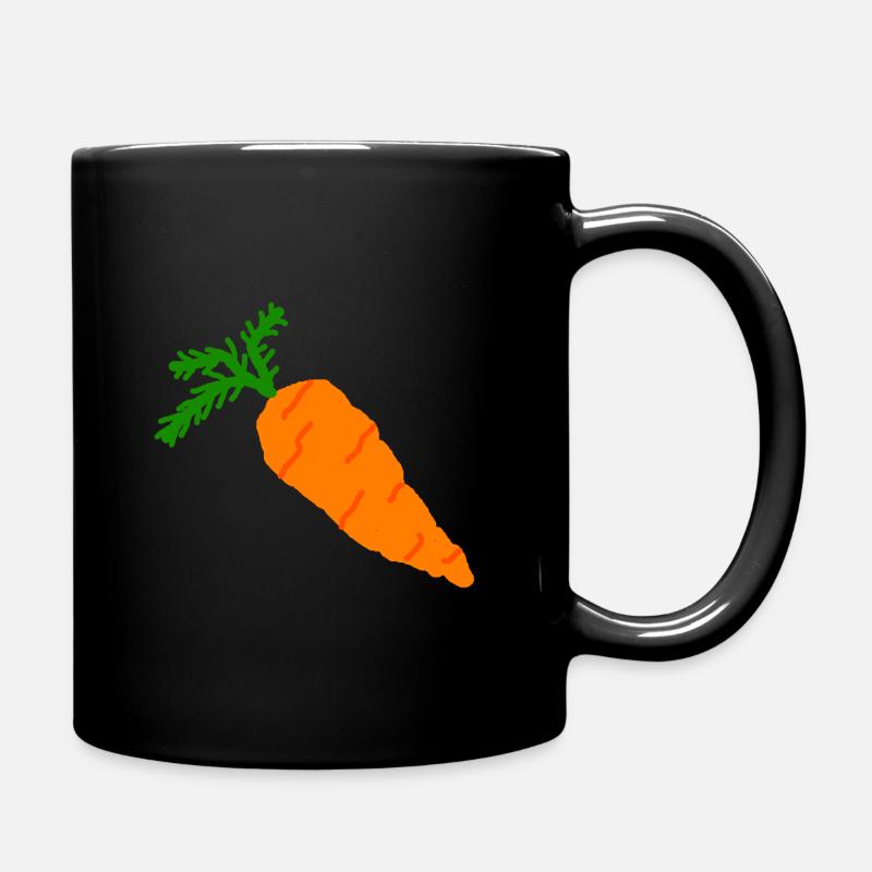 Karotte - Tasse einfarbig - Schwarz