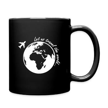 Laissez-nous voyager dans le monde - cadeau de voyage - Mug uni - noir - Droite