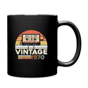 Best of 1970 vintage 50th birthday fifty years - Full Colour Mug - black - Right