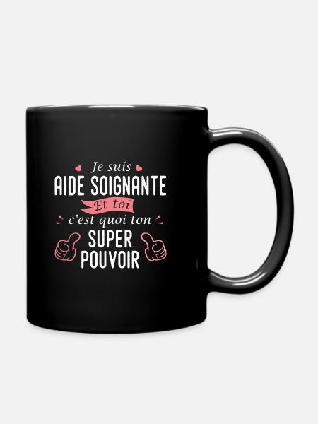aide soignante profession métier aide soignante - Mug uni - noir