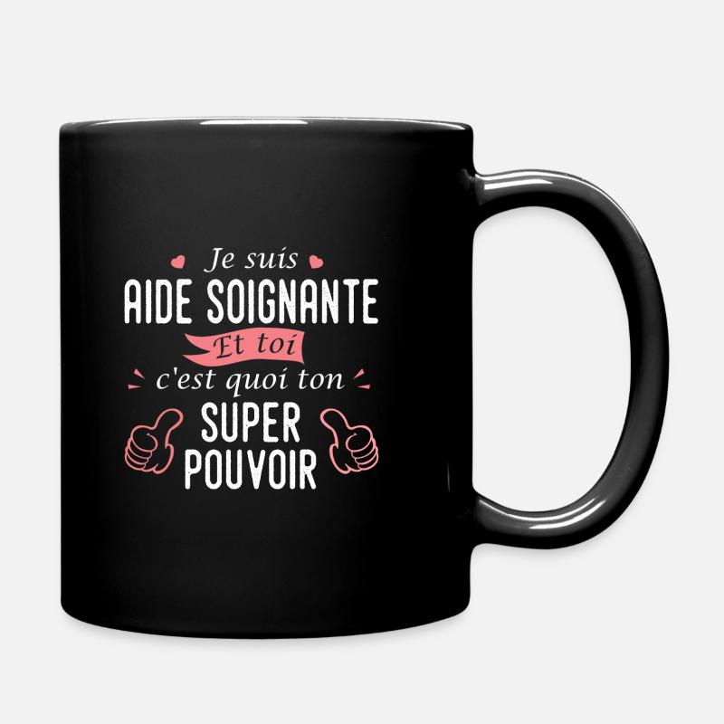 aide soignante profession métier aide soignante - Mug uni - noir