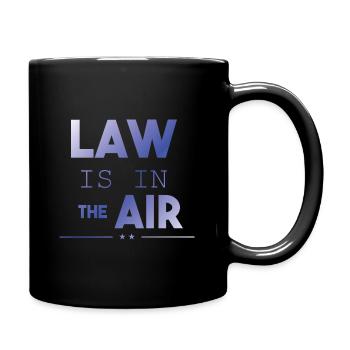 Law Student Study Design Law Is In The Air - Full Colour Mug - black - Right