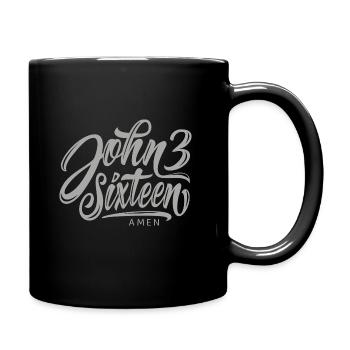 John 3-16 - Full Colour Mug - black - Right