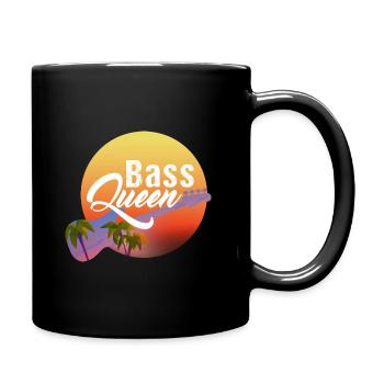 La reine de la basse - Mug uni - noir - Droite