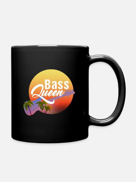 La reine de la basse - Mug uni - noir