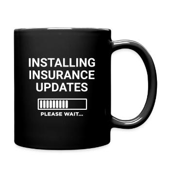 Installing Insurance Updates Please Wait - Full Colour Mug - black - Right