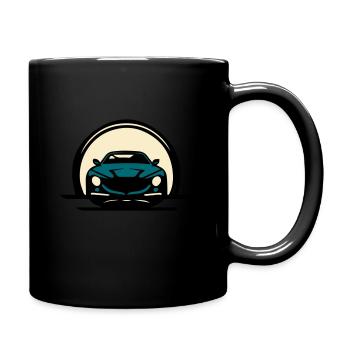 Auto-Frontansicht - Tasse einfarbig - Schwarz - Rechts
